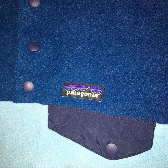 Blue fleece Patagonia quarter snap up - Picture 2 of 2